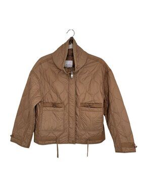 Avec Les Filles Quilted Tan Jacket, S
